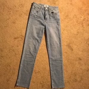 Paige Margot crop light washed jeans